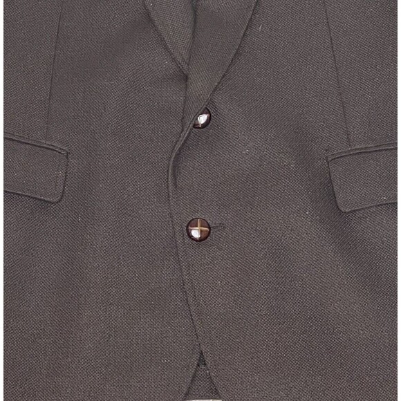 Vintage Haggar‎ Sport Coat Blazer Mens 42R Brown Tweed Vintage - Picture 4 of 12
